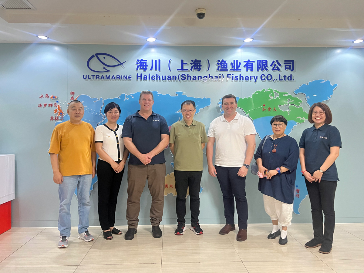 2024年8月海川渔业接待合作品牌澳大利亚HUON水产集团代表一行