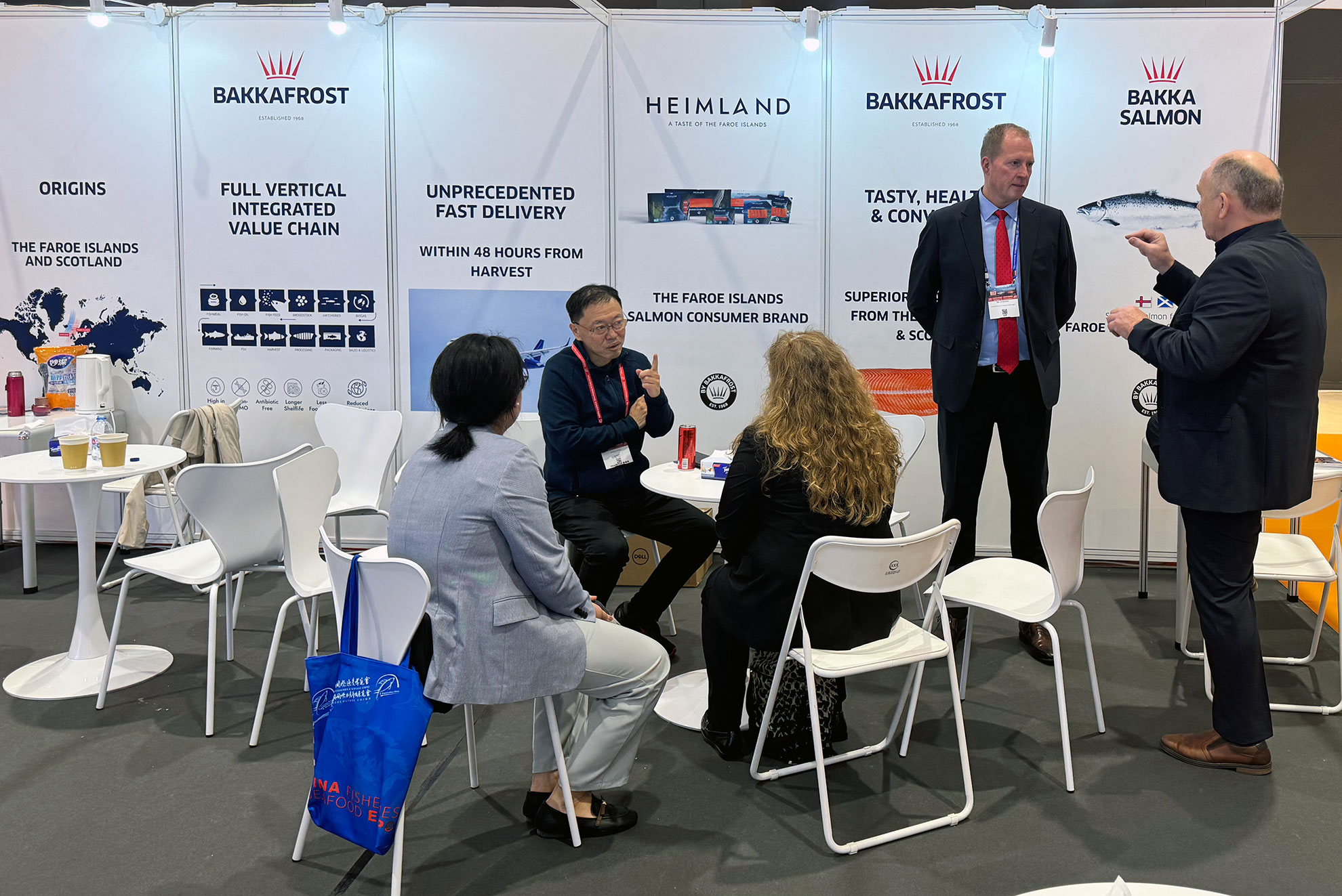 海川渔业合作品牌——BAKKAFROST法罗群岛皇冠三文鱼亮相第27届中国国际渔业博览会